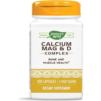 Nature's Way Calcium Mag & D Complex, 100 капсули, Nature's Way