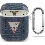 Guess Калъф Guess за AirPods Dark Blue Jeans Collection (GUACA2TPUJULDB)