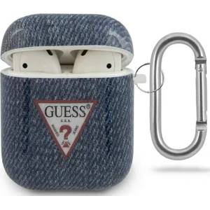 Guess Калъф Guess за AirPods Dark Blue Jeans Collection (GUACA2TPUJULDB)
