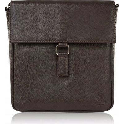 Paolo Peruzzi kabelka kabelka cez rameno prírodná koža hnedá