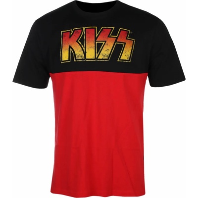AMPLIFIED мъжка тениска kiss - demon face - ЧЕРНО/ЧЕРВЕНО - amplified - zav831k40