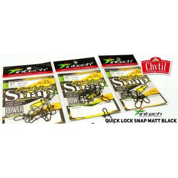 Intech Karabínka Quick Lock Snap Matt Black veľ.000