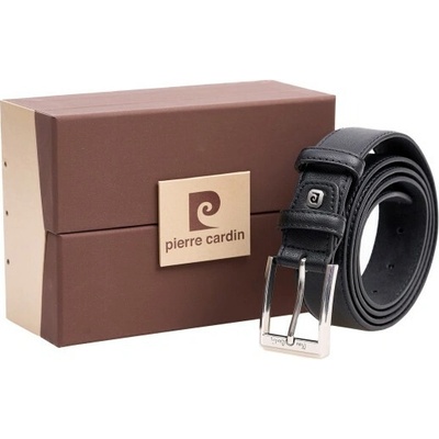 Pierre Cardin kožený opasek 2510-BL černá GG35 2510 black