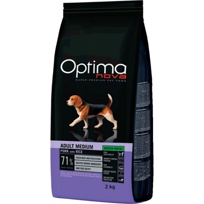 Optimanova Dog Adult Medium Pork 2 kg