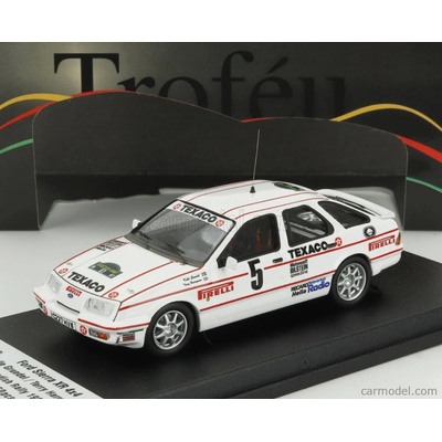 Trofeu Ford england Sierra Xr 4x4 N 5 Rally Sweden 1987 Kalle Grundel Terry Harryman Bílá Červená 1:43