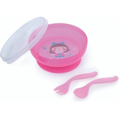 Canpol babies Toys Miska s lžičkou a vidličkou 350 ml