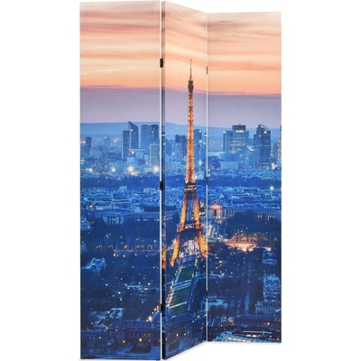 vidaXL Rozdělovač pokojů skládací 120 x 170 cm Paříž v noci