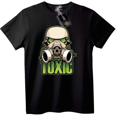 NOONEBRAND Тениска Токсична газова маска - 2XL, Black