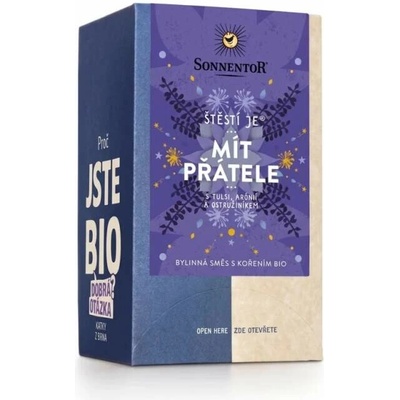 Sonnentor štěstí je mít přátele bio 27 g balení 6 ks