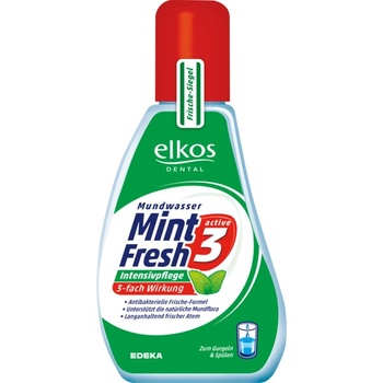 Elkos Mint Fresh 3 Active ústní voda koncentrát 125 ml