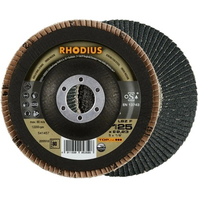 RHODIUS Lamelový brusný kotouč LSZ F EXTENDED 125 x 22,23 P80 TOPline 205510