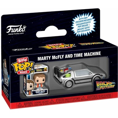 Funko Bitty Pop! Rides: Back To The Future Marty McFly And Time Machine