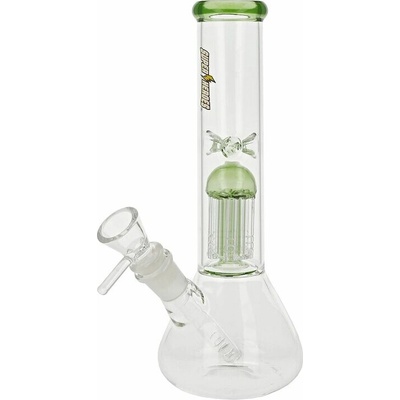 Super Heroes Skleněný bong s perkolací Beaker Perc. Green 25cm – Zboží Mobilmania