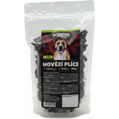 Yoggies Sušené Hovězí plíce kostičky 250 g