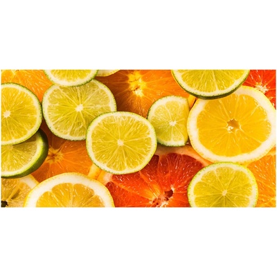 Foto obraz sklo tvrzené citrusové ovocie 100x50 cm