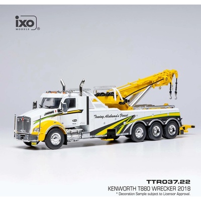 Kenworth T880 2018 Odtahová služba Bílá IXO 1:43