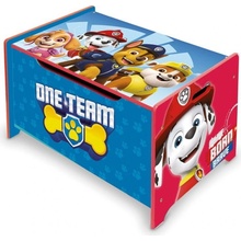 Arditex detský drevený nábytok 2v1 Paw Patrol lavica box na hračky PW14176