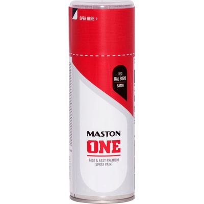 MASTON One - akrylová - RAL 3020 S - dopravná červená satén - 400 ml