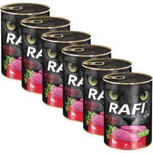 RAFI Cat Възрастни Пате с Телешко 6 x 400 г