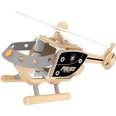 Дървен конструктор - полицейски хеликоптер
