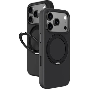 AMAZINGTHING Калъф AmazingThing Cloudie за iPhone 17 Pro със стойка - черен (IP176.3PCBK)