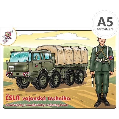 Omaľovánka A5 ČSLA Vojenská technika