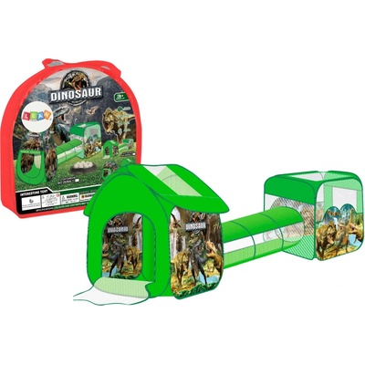 mamido Detské ihrisko 3v1 stan s tunelom dinosaury