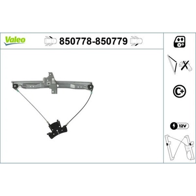 Zvedací zařízení oken VALEO 850778