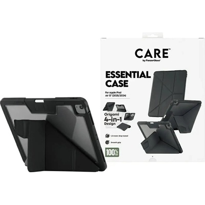 Panzer Care by PanzerGlass Y сгъваем калъф за iPad Air 13" 2024 / 2025 - черен (5715685030741)
