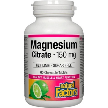 Natural Factors Magnesium Citrate 150 mg, 60 Chewables