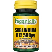 Veganicity vitamín B12 čierne ríbezle 90 ks