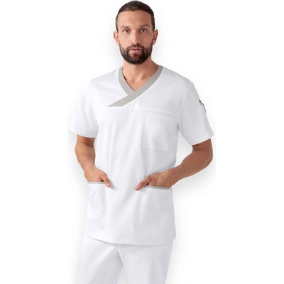 Clinic Dress Core Tunika pánska Biela Sivá