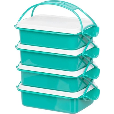 Obedár MagicHome CS336, 4 dielny, 4x 1000 ml, PP/PE, 24,3x14,6x29,5 cm