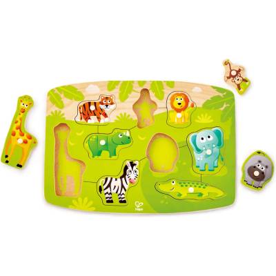 Hape Дървен пъзел Hape - Диви животни (H1405)
