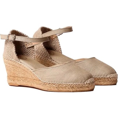 TONI PONS Caldes Wedge Espadrilles - Beige (Stone)