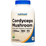 Nutricost Cordyceps Mushroom, 1100 mg, 180 капсули, Nutricost (67081 (305201) NC)