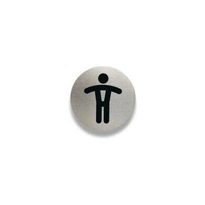 Durable Picto - piktogram - WC muži, průměr 83 mm