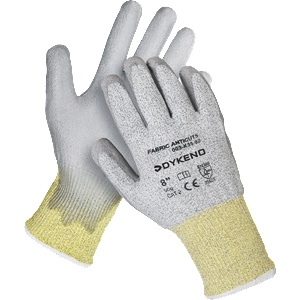 DYKENO fabric anticures 5 003-k35 / Ръкавици с покритие против порязване - сиви 10 (003-k35-10)