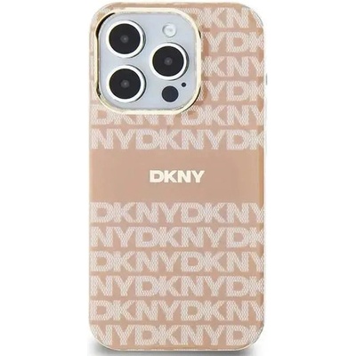 DKNY Кейс DKNY IML Mono & Stripe MagSafe за iPhone 15 Plus / 14 Plus, розов (3666339267681)