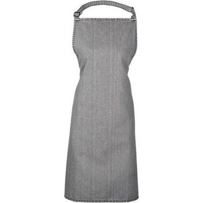 Premier Workwear Klasická zástěra za krk PR150 Grey Denim Pantone Cool Gray 10C 72x86cm