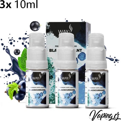 Way to Vape Blackcurrant 3 x 10 ml 12 mg