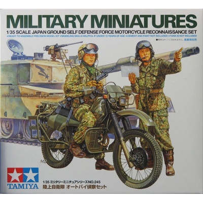 Tamiya 35245 JSDF Motorcycle Recon Set. 1:35