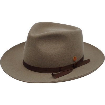 Hnědý klobouk Fedora Mayser Ari Marble