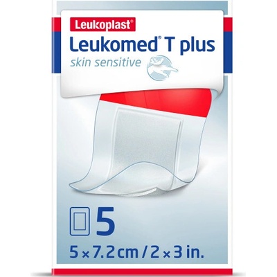 LEUKOPLAST Leukomed T Plus skin sensitive 5 x 7,2 cm 5 ks