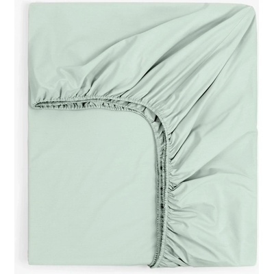 Дилиос Долен чаршаф с ластик за спалня 160/200 см мента перкал