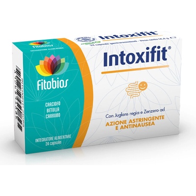 Fitobios Билки и пробиотици за стомаха, черния дроб и жлъчката - Intoxifit, 24 капсули (430567 FITO)