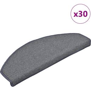 vidaXL Изтривалки за стълби, 30 бр. , 65x24x4 см, светло сиви и сини, полукръгли, големи (3365764)