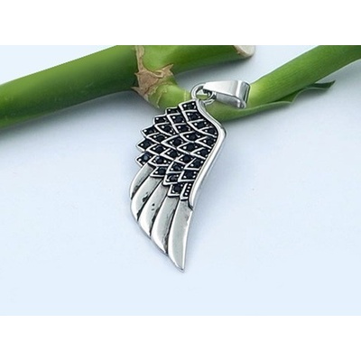 MPM Přívěsek z chirurgické oceli Pendant 8196 Silver/Black