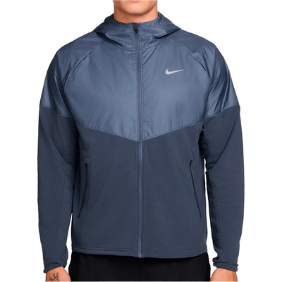 Nike Мъжко яке за бягане Nike Miler Therma-Fit Repel Winterized Running Jacket - Thunder Blue / Reflective Silver - размер XXL (028-0820-0215)