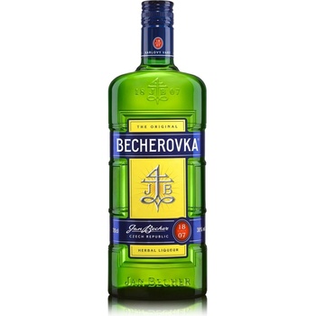 Becherovka 38% 1 l (čistá fľaša)